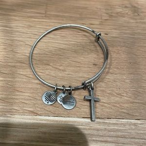 Alex and Ani Silver Cross Bracelet